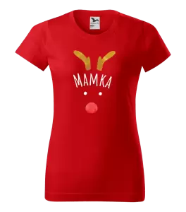 Dámské vánoční tričko Vánoční sob - mamka