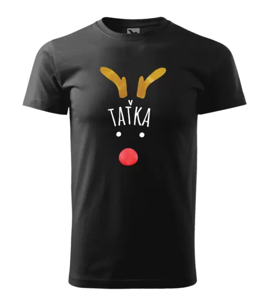 Pánské vánoční tričko Vánoční sob - taťka