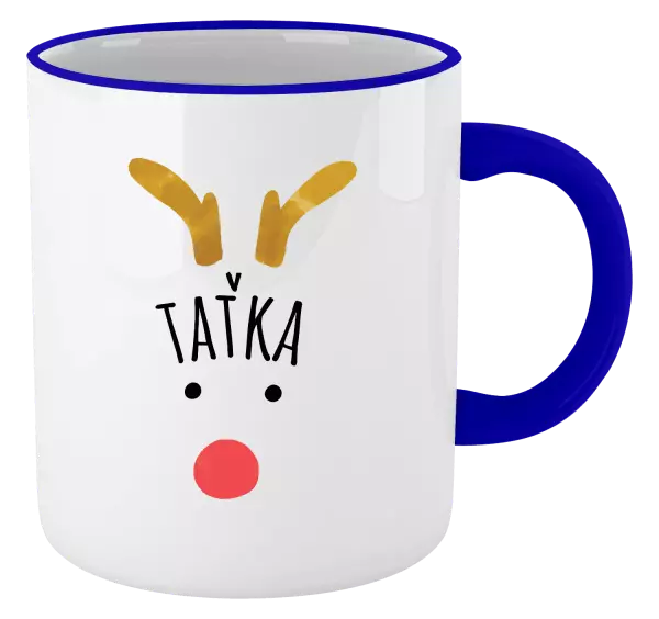 Vánoční hrnek Vánoční sob - taťka