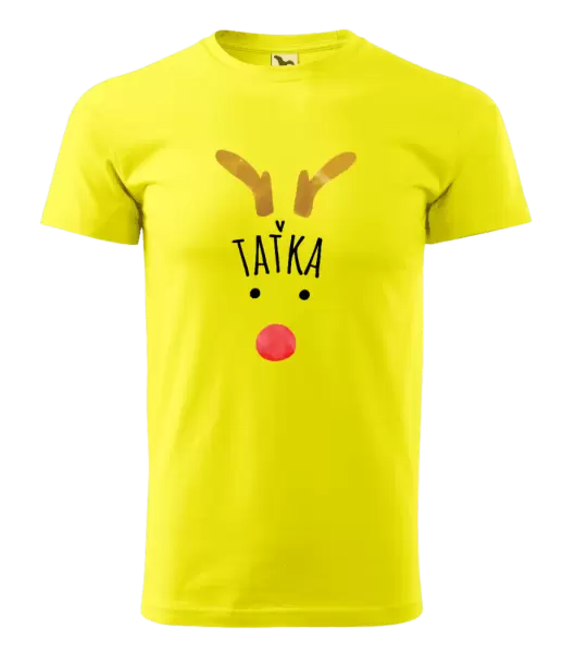 Pánské vánoční tričko Vánoční sob - taťka