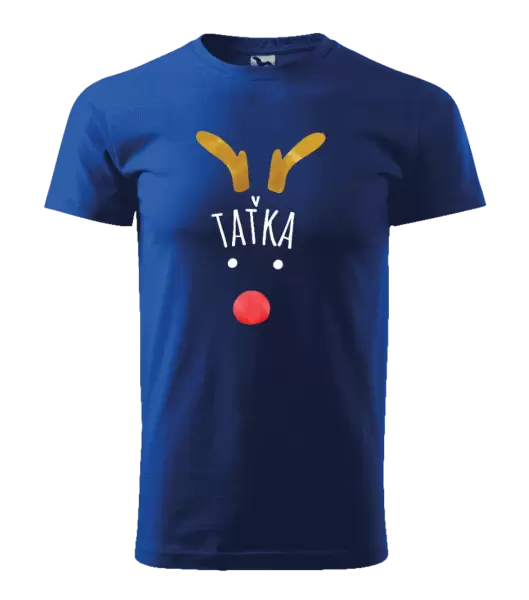 Pánské vánoční tričko Vánoční sob - taťka