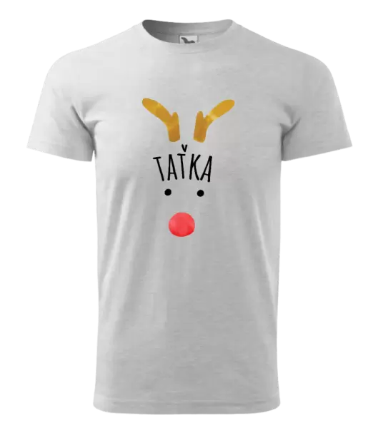 Pánské vánoční tričko Vánoční sob - taťka