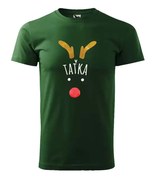 Pánské vánoční tričko Vánoční sob - taťka