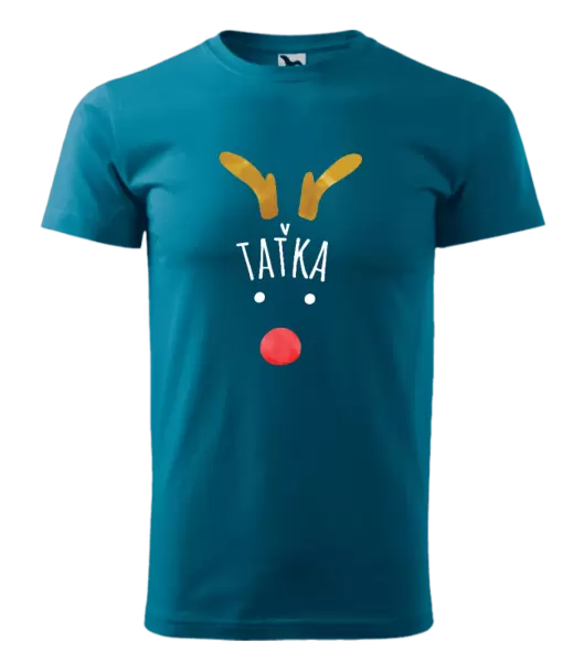 Pánské vánoční tričko Vánoční sob - taťka