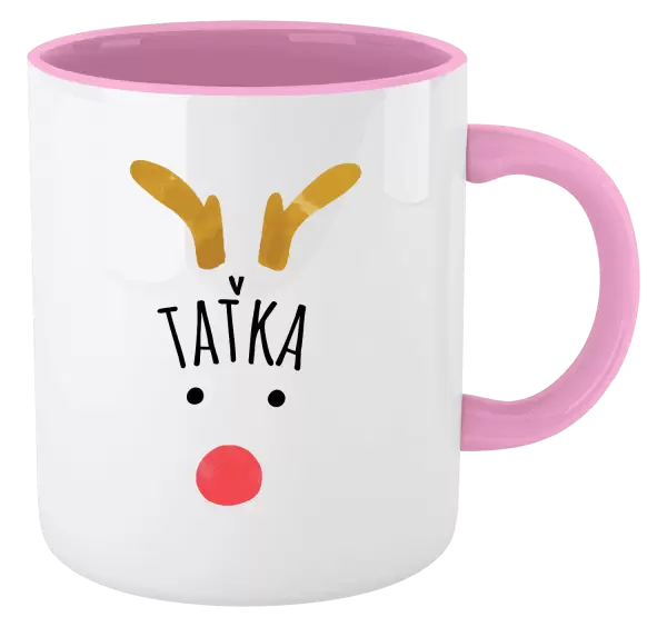 Vánoční hrnek Vánoční sob -  taťka