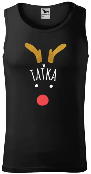 Pánské vánoční tílko Vánoční sob -  taťka