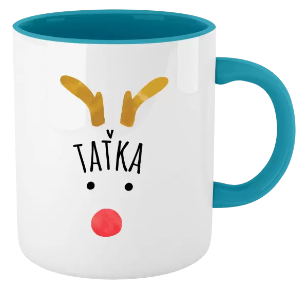Vánoční hrnek Vánoční sob - taťka