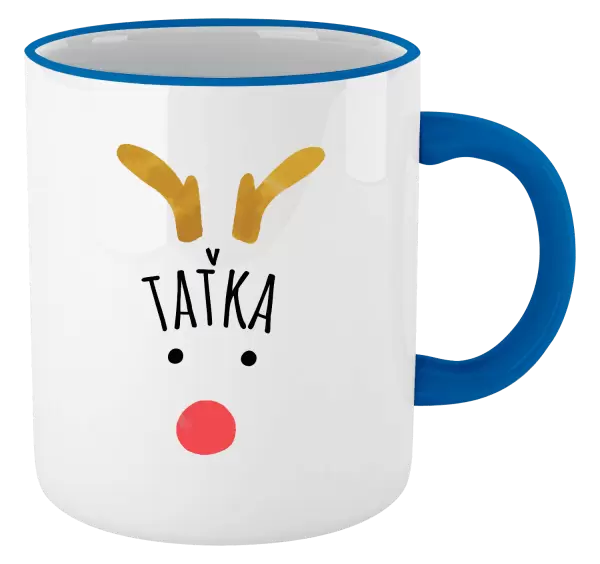 Vánoční hrnek Vánoční sob - taťka