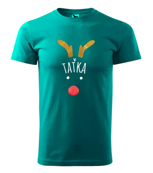 Pánské vánoční tričko Vánoční sob - taťka