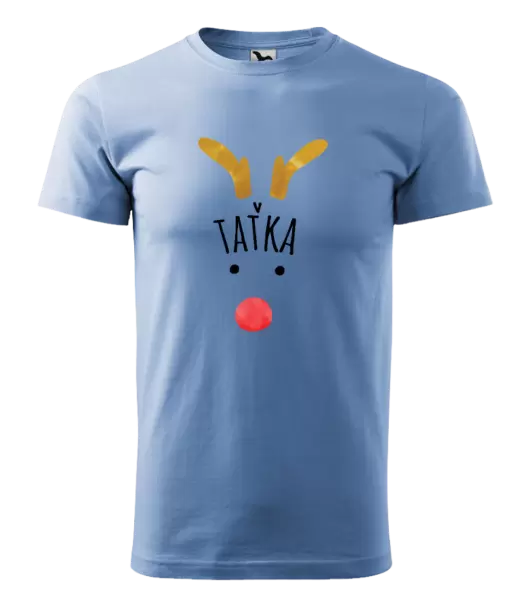 Pánské vánoční tričko Vánoční sob - taťka