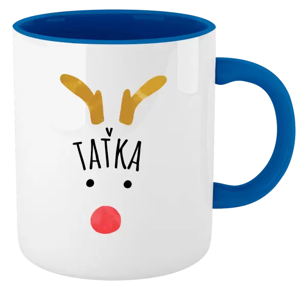Vánoční hrnek Vánoční sob - taťka