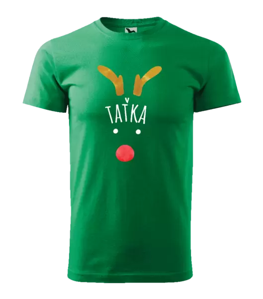 Pánské vánoční tričko Vánoční sob - taťka
