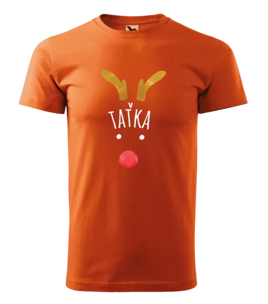 Pánské vánoční tričko Vánoční sob -  taťka