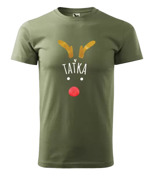Pánské vánoční tričko Vánoční sob - taťka