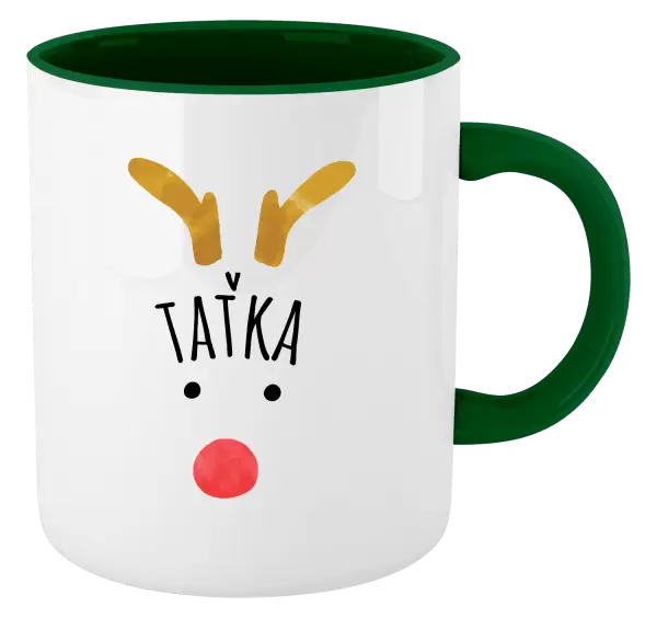 Vánoční hrnek Vánoční sob - taťka