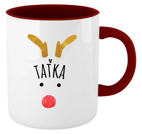 Vánoční hrnek Vánoční sob - taťka