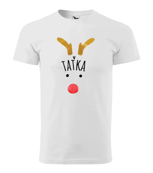 Pánské vánoční tričko Vánoční sob - taťka
