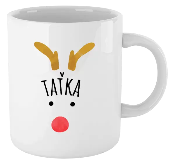 Vánoční hrnek Vánoční sob - taťka