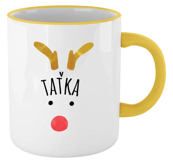 Vánoční hrnek Vánoční sob - taťka