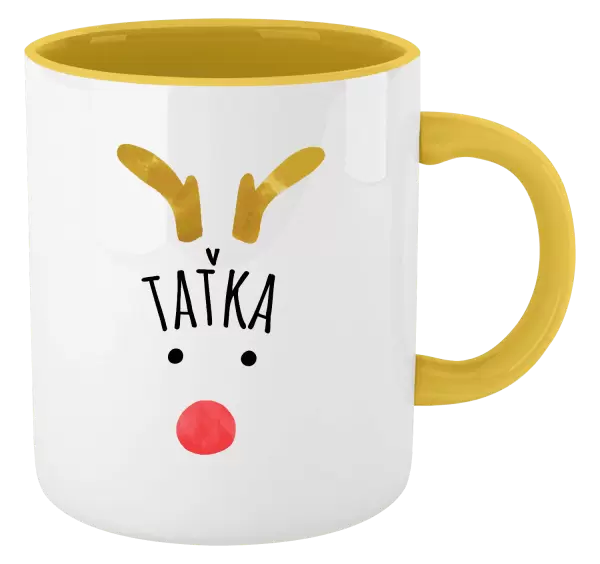 Vánoční hrnek Vánoční sob - taťka