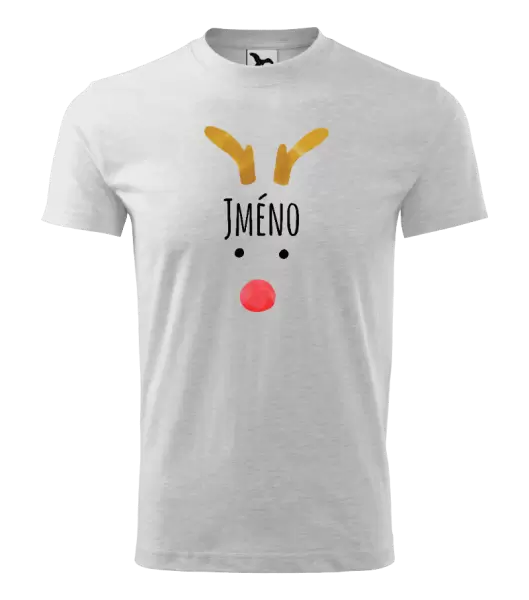 Dětské vánoční tričko Vánoční sob - jméno