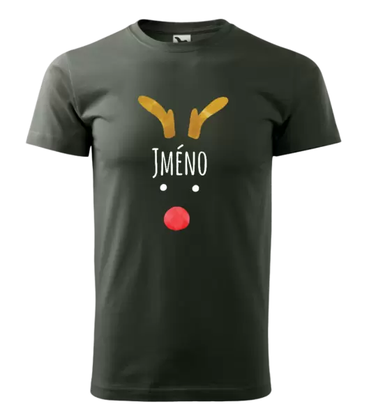 Pánské vánoční tričko Vánoční sob - jméno