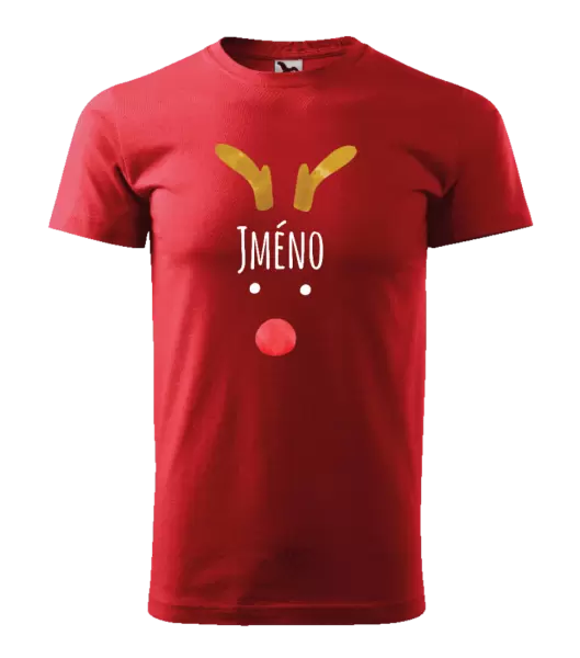Pánské vánoční tričko Vánoční sob - jméno