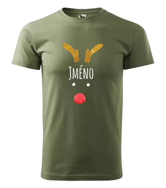 Pánské vánoční tričko Vánoční sob - jméno