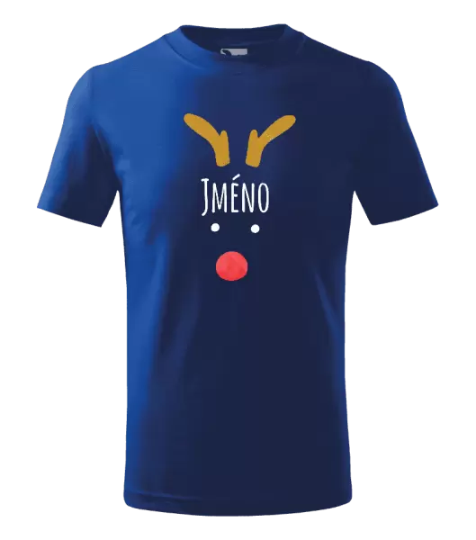 Dětské vánoční tričko Vánoční sob - jméno