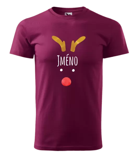 Pánské vánoční tričko Vánoční sob - jméno