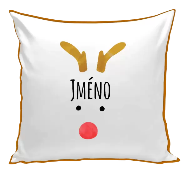 Vánoční polštář Vánoční sob - jméno
