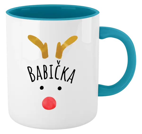 Vánoční hrnek Vánoční sob - babička