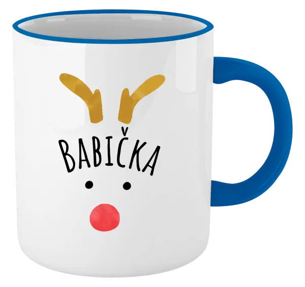 Vánoční hrnek Vánoční sob - babička