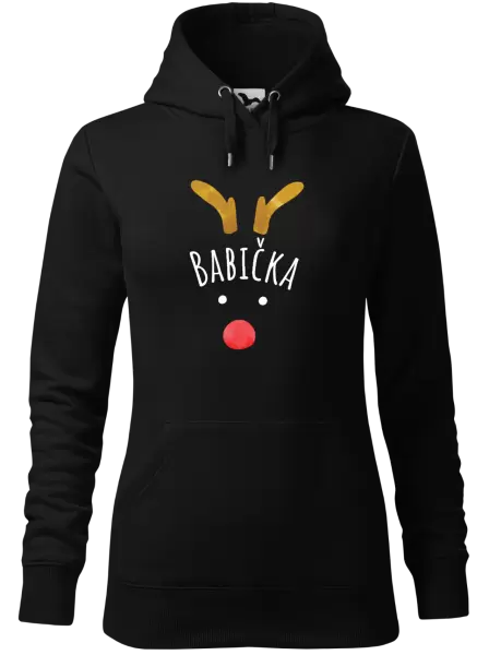 Dámská vánoční mikina Vánoční sob - babička