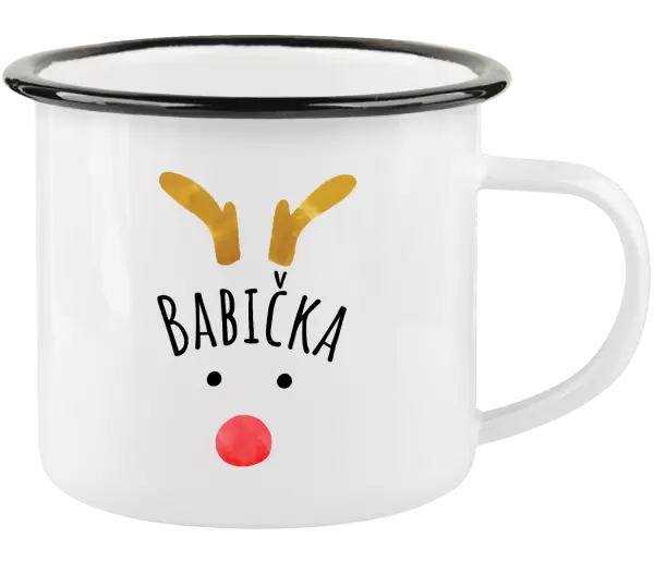 Vánoční plecháček Vánoční sob - babička