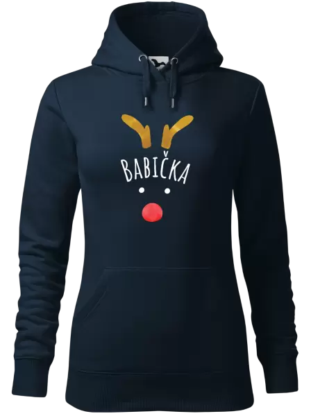 Dámská vánoční mikina Vánoční sob - babička