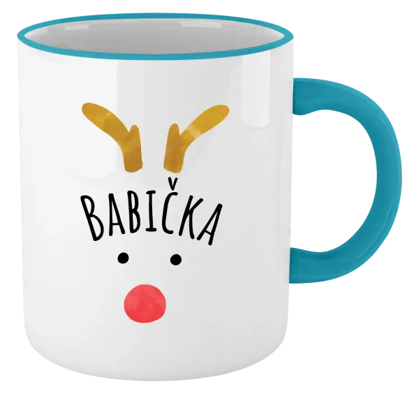 Vánoční hrnek Vánoční sob - babička