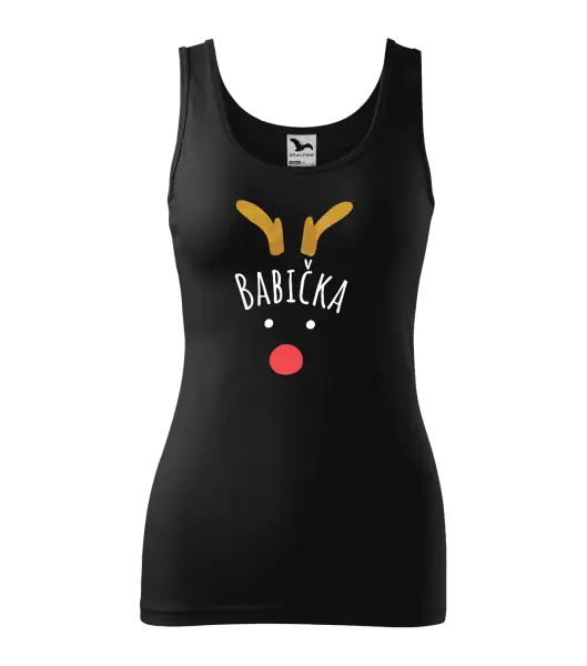 Dámské vánoční tílko Vánoční sob - babička