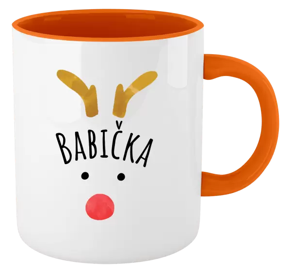 Vánoční hrnek Vánoční sob - babička