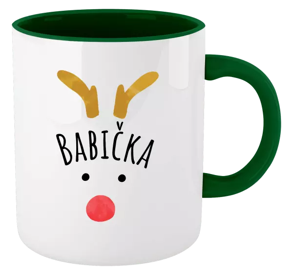 Vánoční hrnek Vánoční sob - babička