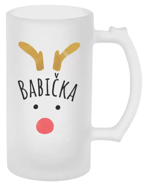 Půllitr Vánoční sob - babička