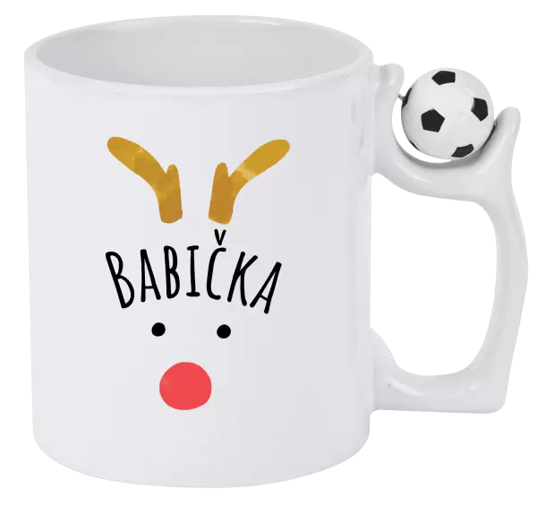 Vánoční hrnek Vánoční sob - babička