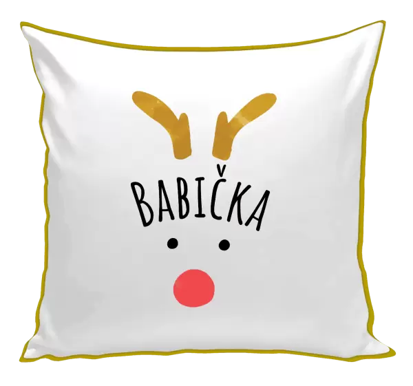 Vánoční polštář Vánoční sob - babička