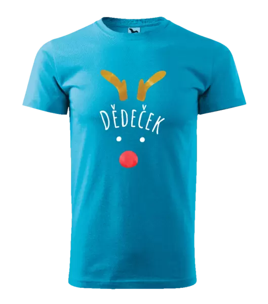 Pánské vánoční tričko Vánoční sob - dědeček