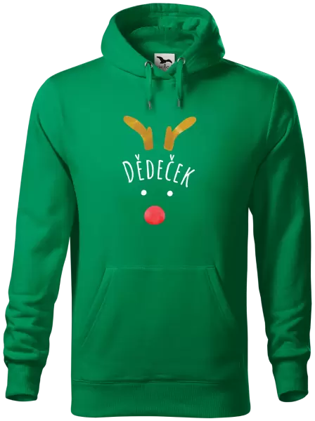 Pánská mikina Vánoční sob - dědeček