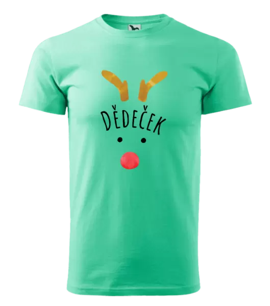 Pánské vánoční tričko Vánoční sob - dědeček