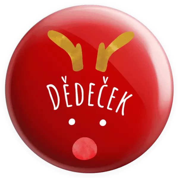 Placka Vánoční sob - dědeček