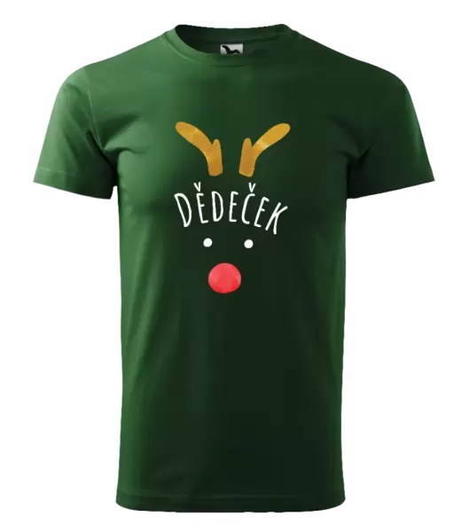 Pánské vánoční tričko Vánoční sob - dědeček