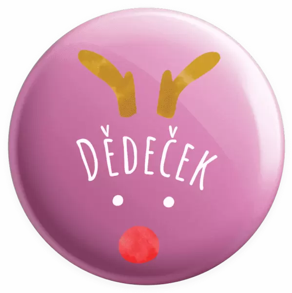 Placka Vánoční sob - dědeček