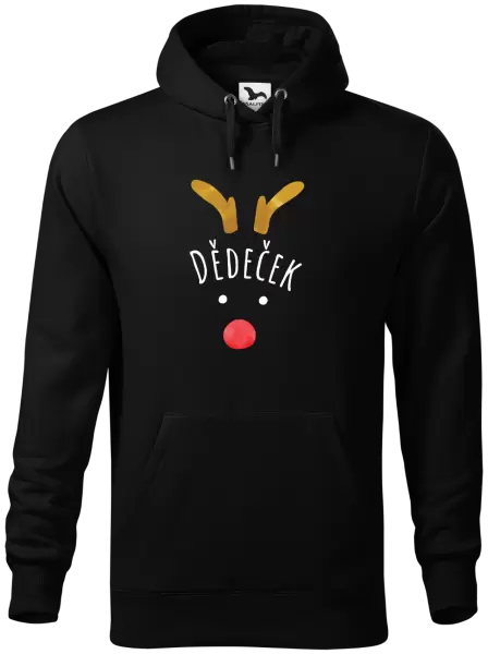 Pánská mikina Vánoční sob - dědeček